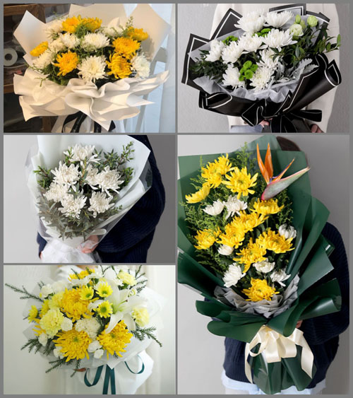 陕西铜川市王益区青年路街道白事花束代送